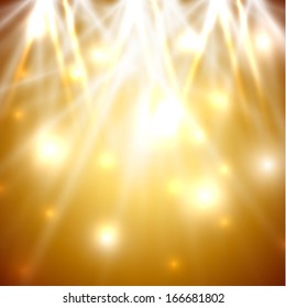 Golden ligths abstract background - eps10