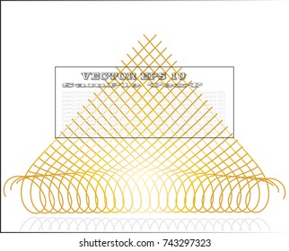 Golden line abstract pattern background,EPS10