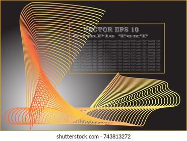 Golden line abstract pattern background,EPS10