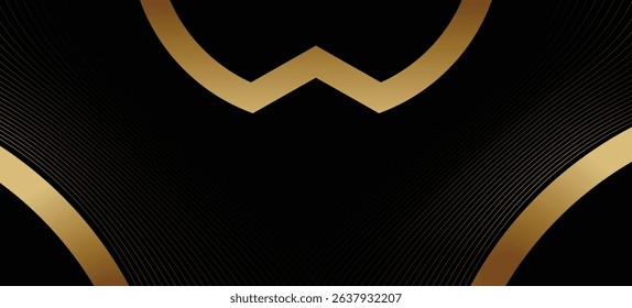 golden line abstract sport world cup vector background