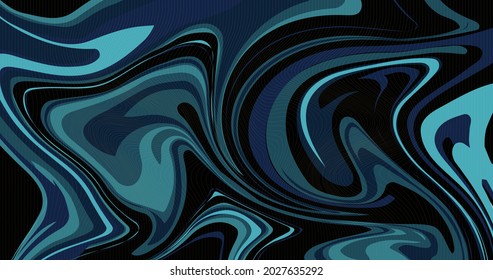 Golden line art background vector on liquid marble texture. Abstract wave pattern design with blurred watercolor for fabric, prints, home decoration and cover design. 
