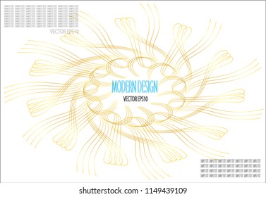 Golden line drawing abstract pattern background,EPS10