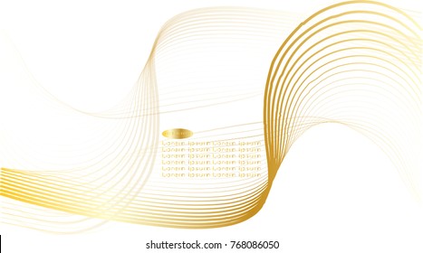 Golden line drawing abstract pattern background,EPS10