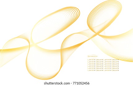 Golden line drawing abstract pattern background,EPS10