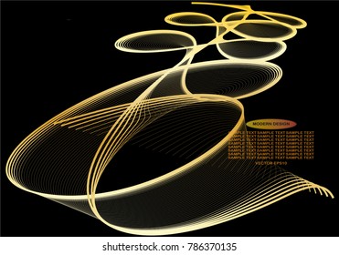 Golden line drawing abstract pattern background,EPS10