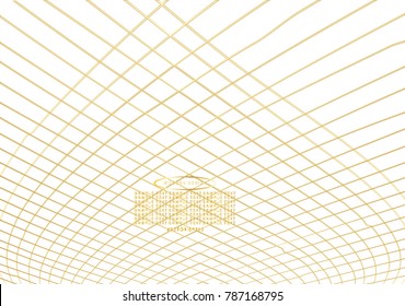 Golden line drawing abstract pattern background,EPS10