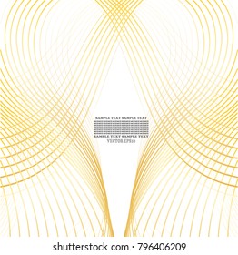 Golden line drawing abstract pattern background,EPS10
