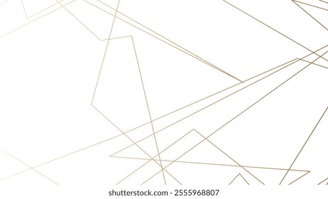 Golden line geometric background. EPS 10 luxury abstract background. 