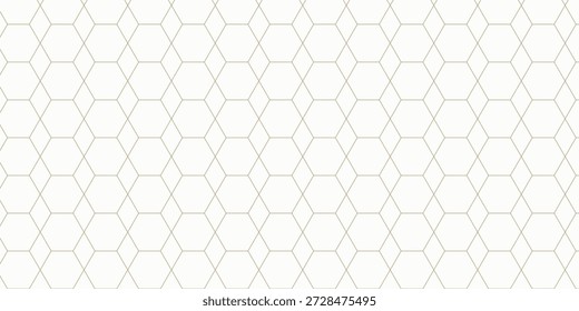 Fondo de patrón abstracto de patrón de miel de línea dorada. Eps 10. Vector de fondo.