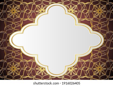 Golden line image For various designs.Blank for message or text.