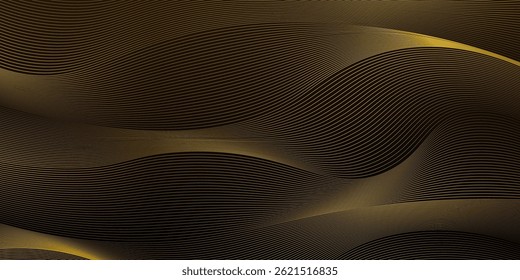 golden line luxury background. Vector Illustration