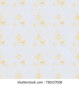 Golden line seamless pattern