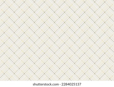 Golden linear abstract geometric pattern design. Vector background