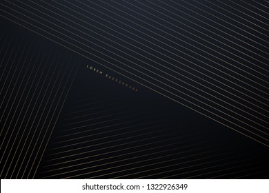 Golden lines abstract background