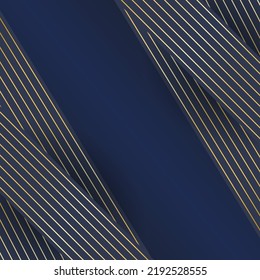 Golden lines decorate background vector illustration
