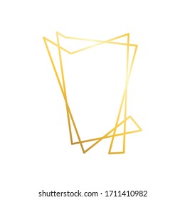 Goldener Rahmen. Abstrakter Rahmen. Vektorillustration-Bild.