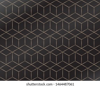 Golden lines. Geometric pattern background. Luxury style. Vector illustration.