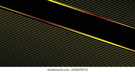 Golden lines luxury on white overlap brown and black shades color background. elegant realistic paper cut style 3d. Vector illustration about precious and beautiful feeling.