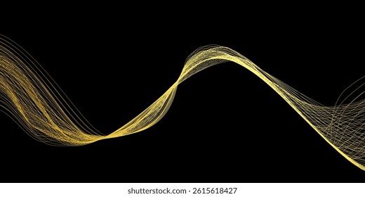 Golden lines pattern background. Luxury gold Line arts wallpaper. Design for cover, invitation background, packaging design, fabric and print. Vector illustration.