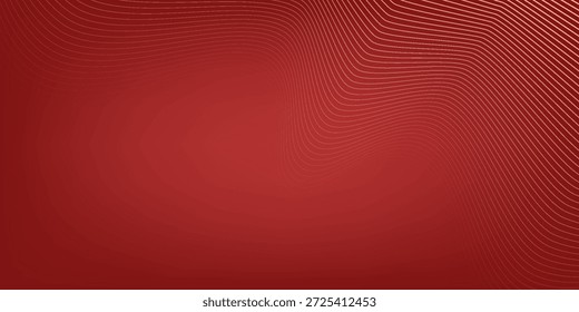 Golden lines pattern background. Luxury gold Line arts wallpaper. Design for cover, invitation background, packaging design, fabric and print. Vector illustration.red background 