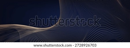 Golden lines pattern background. Luxury gold Line arts wallpaper. Design for cover, invitation background, packaging design, fabric and print. Vector illustration.