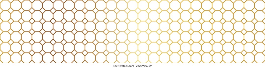 Golden lines, seamless geometric patterns for background work