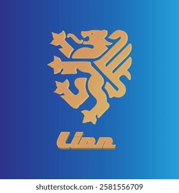 Golden Lion Heraldry Logo icon