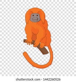 Golden lion tamarin icon. Cartoon illustration of golden lion tamarin vector icon for web