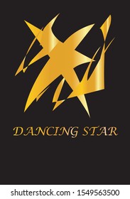 Golden Logo Dancing Star Vector Stock Vector (Royalty Free) 1549563500 ...