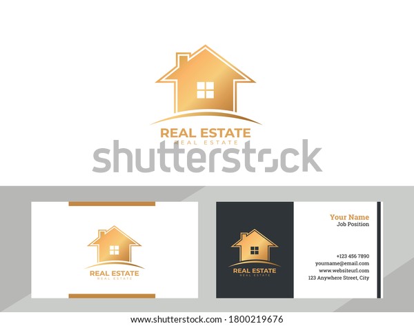 Golden Logo Design Abstract File Stock Vector (Royalty Free) 1800219676