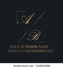 Golden logo design for brands