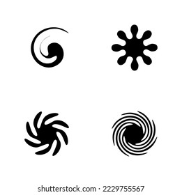 Golden logo vector icon set, isolated on white background