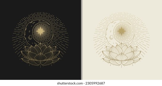 Golden Lotus Blossom A Celestial Symphony