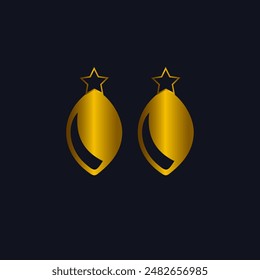 golden luxuary earring for girls