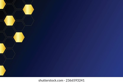 Golden luxurious abstract blue background polygonal geometric modern concept background for product advertizing web prasentation cover banner poster