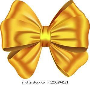 Vector Illustration Black White Bows Golden Stock Vector (Royalty Free ...