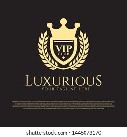 Golden luxurious logo. luxury residential icons. real estate. housing logos. hotels symbol. golden fashion sign. elegant. vector illustration element