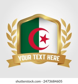 Golden Luxury Algeria Badge Design