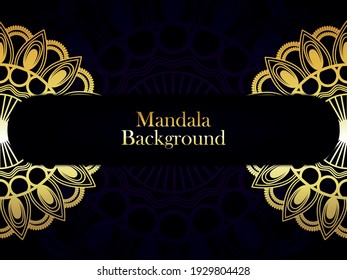 Golden luxury arabic pattern and background