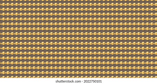 Golden luxury background with beads. Vector illustration.