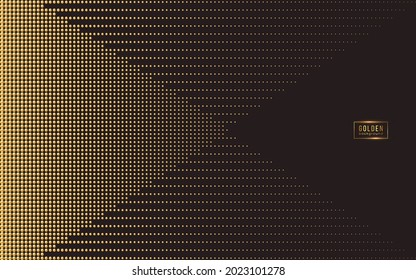 Golden luxury background with beads. Vector illustration.