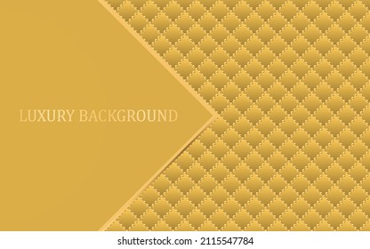 Golden luxury background with golden beads. Vector illustration.