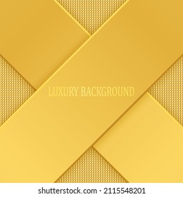 Golden luxury background with golden beads. Vector illustration.