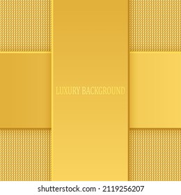 Golden luxury background with golden beads. Vector illustration.