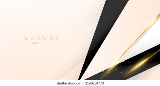 golden luxury background with elegant golden line elements Modern 3d Abstract Vector Illustration Design