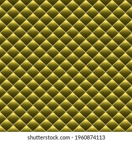 Golden luxury background with small pearls and rhombuses. Seamless vector illustration. 
