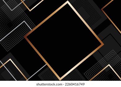 Goldener luxuriöser Hintergrund, Vektorgrafik-Vorlage
