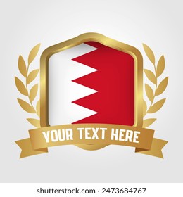 Golden Luxury Bahrain Badge Design