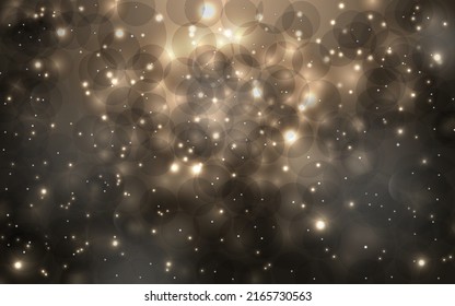 Golden luxury bokeh soft light abstract background, Vector eps 10 illustration bokeh particles, Background decoration