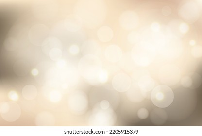 Golden luxury bokeh soft light abstract background, Vector eps 10 illustration bokeh particles, Background decoration